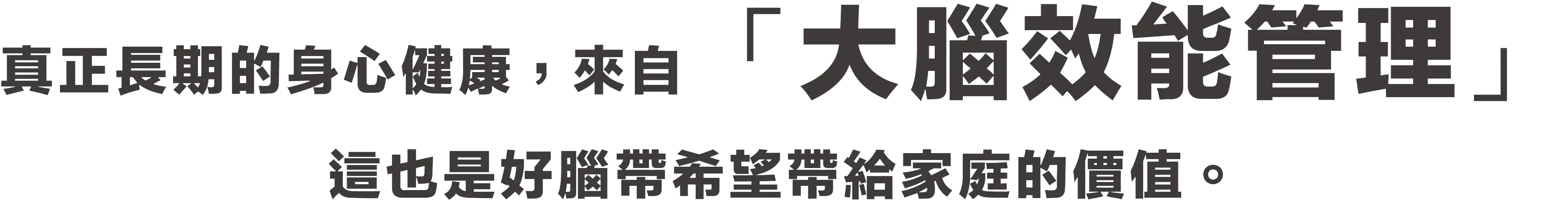 大腦效能管理